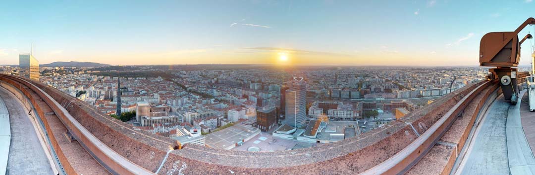 عکس سه بعدی از نمای شهر